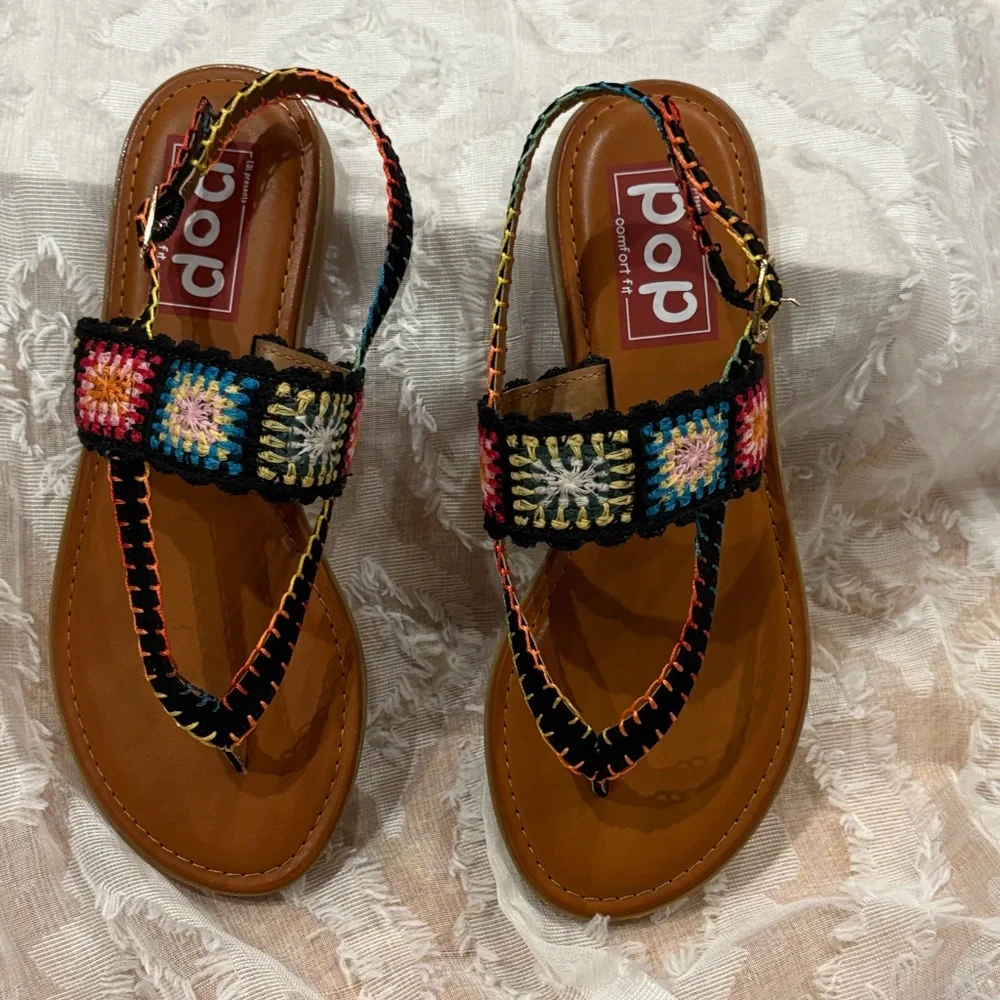 Boho Chic Multicolor Sandals